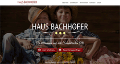 Desktop Screenshot of ferien-bachhofer.de