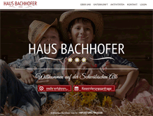 Tablet Screenshot of ferien-bachhofer.de